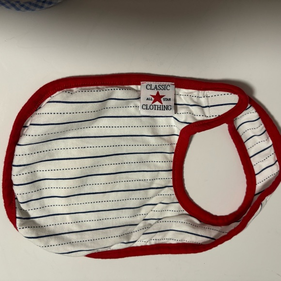 5 Baby Toddlers Boys Bibs Baseball Monster Dinner Relatives Snacks EUC - Picture 9 of 13